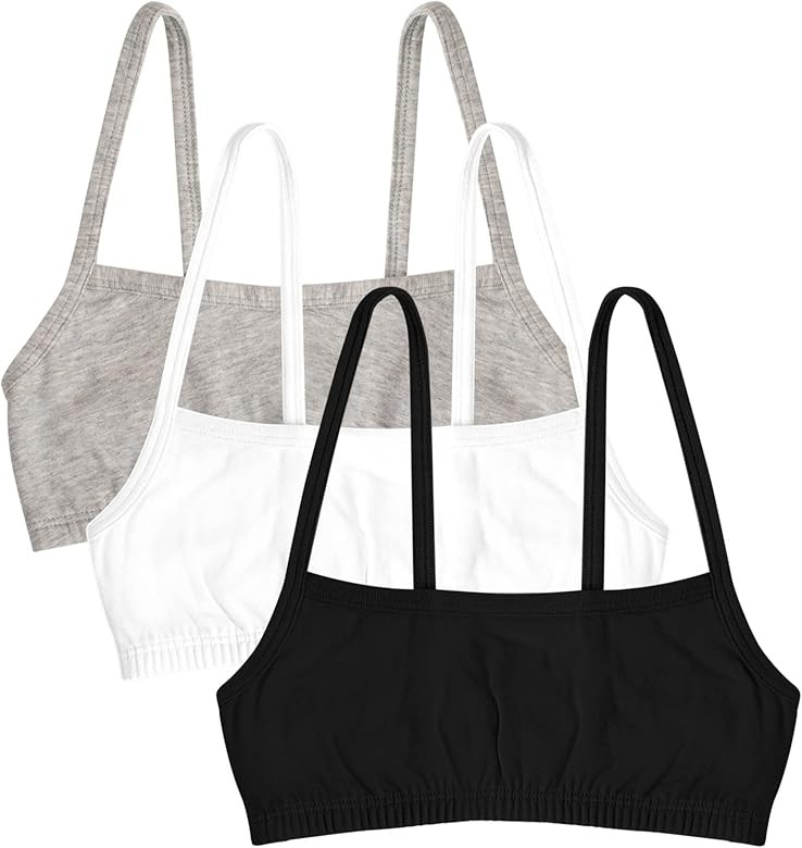 Fruit of the Loom Girls' Spaghetti Strap Sports Bra | Amazon (US)