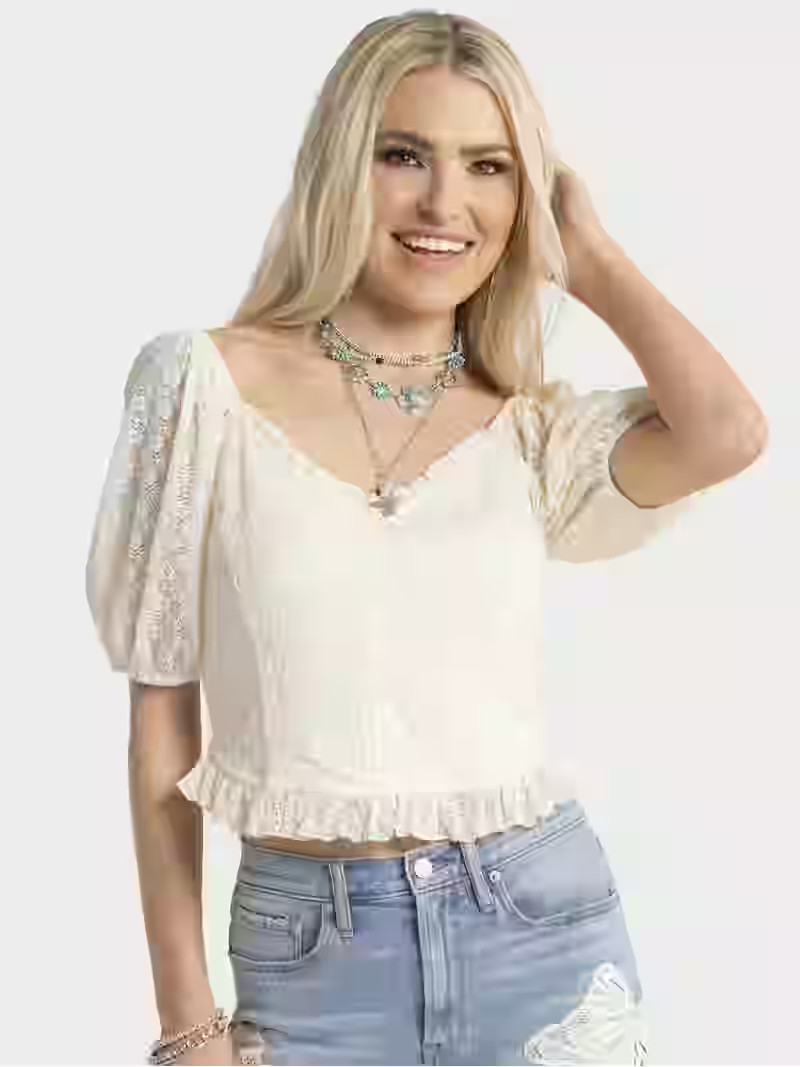 Jessica Simpson Women's Verona Lace Top, Sizes XS-XL - Walmart.com | Walmart (US)