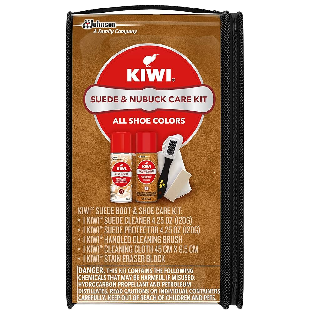KIWI Suede and Nubuck Shoe Cleaner Kit | For Shoes, Boots, and More | Includes Cleaner, Protector... | Amazon (US)