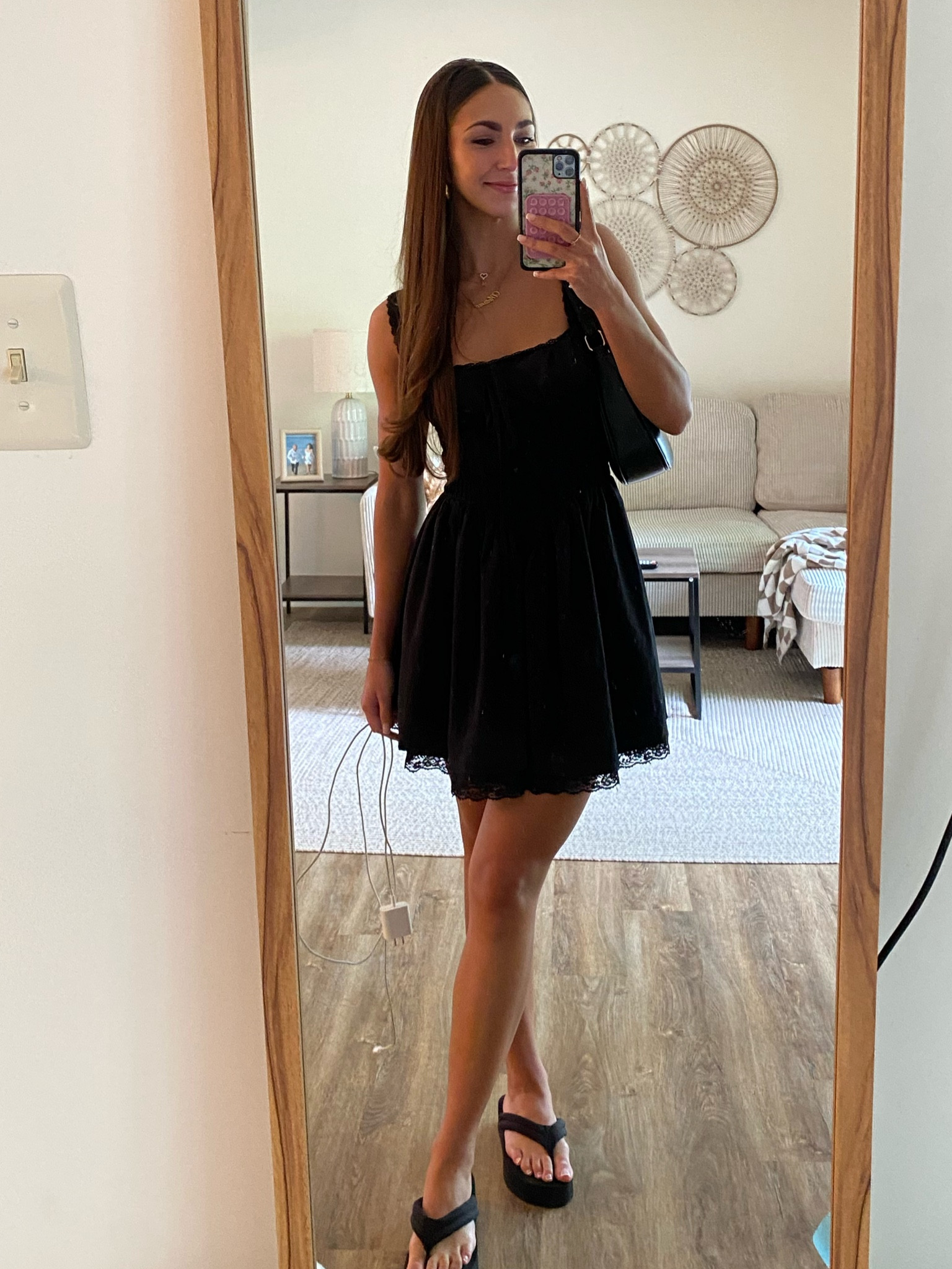 Loving this corset style sundress for spring ✨
•
•
•
Spring outfits | summer outfits | sundress | dress | short dress | platform sandals | sandals | black dress 

#LTKfindsunder50 #LTKstyletip #LTKSeasonal