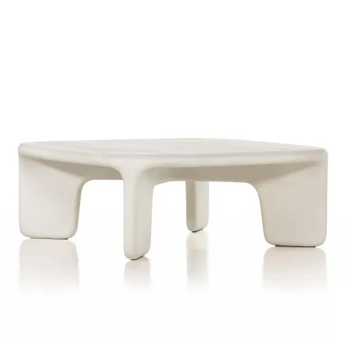 Dante Coffee Table White Concrete | Gracious Style