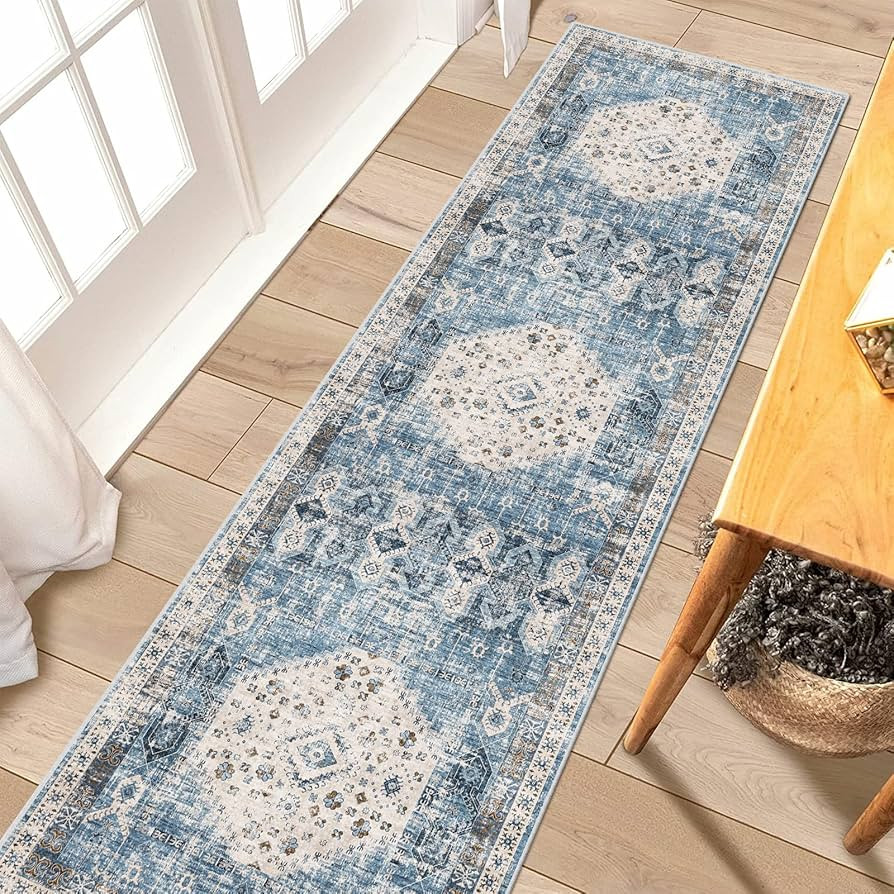 RUUGME Washable Runner Rug 2x7 - Vintage Kitchen Area Rug Stain Resistant Rugs for Living Room Be... | Amazon (US)