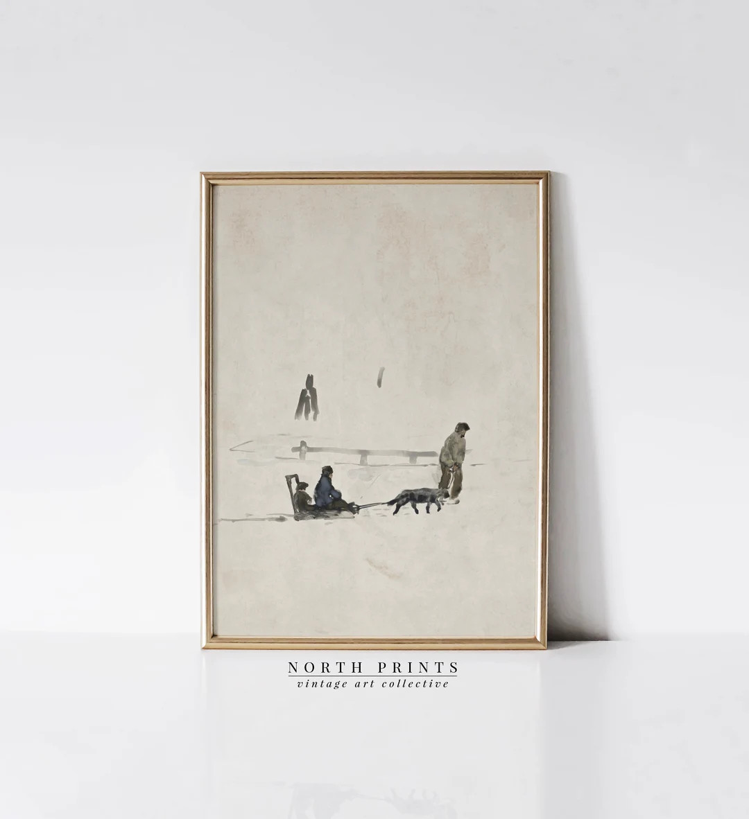 Winter Modern Farmhouse Neutral Minimalist PRINTABLE Wall Art | Christmas Decor Digital Download ... | Etsy (US)