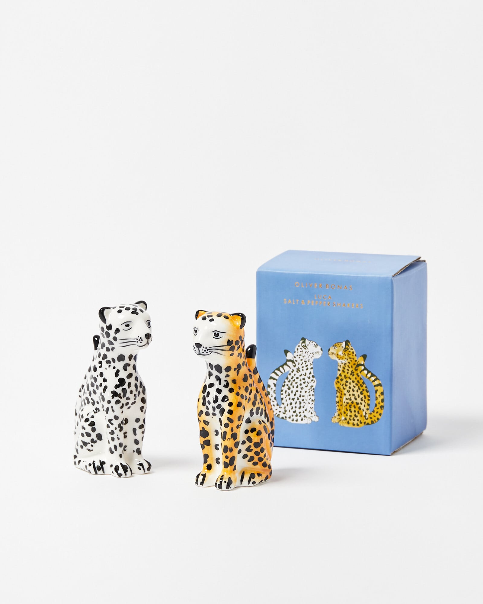 Luca Leopard Ceramic Salt & Pepper Shakers | Oliver Bonas | Oliver Bonas (Global)