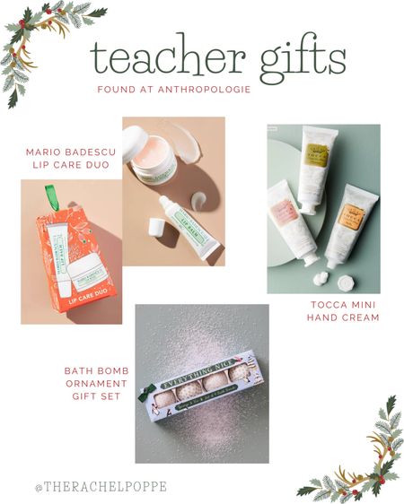 Self-care gifts for teachers or use as stocking stuffers! Anthropologie gifts are always the cutest

#LTKGiftGuide #LTKHoliday #LTKSeasonal