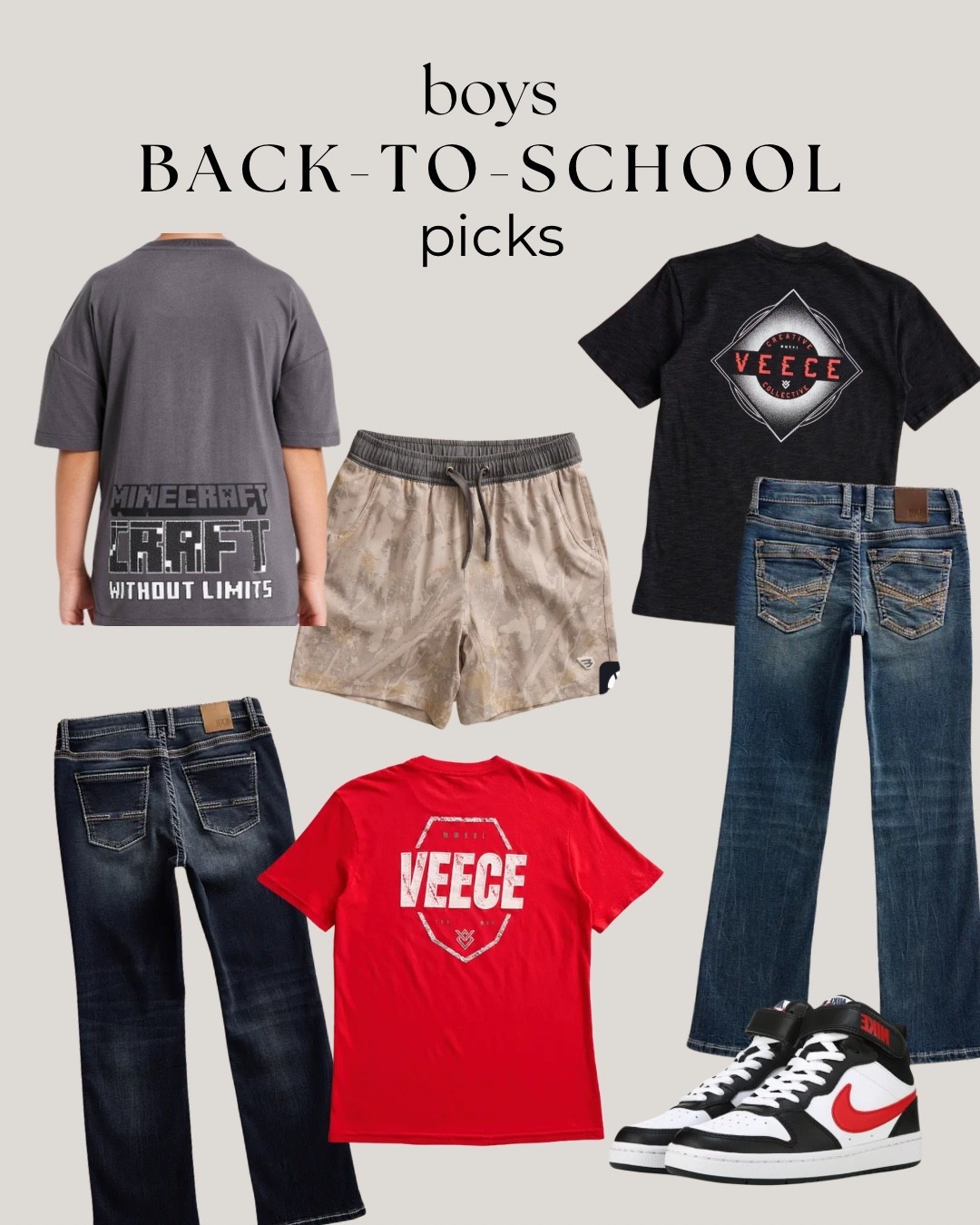 Back-to-school shopping for boys can be SO hit or miss, but these are the kind of picks they’ll actually want to wear 🙌🏼📚

Comfy graphic tees, easy shorts, good everyday jeans + sneakers that go with pretty much everything. I rounded up some of my favorite boys back-to-school clothes for school days, weekends, and everything in between. ❤️

Shop all of Cam’s back-to-school picks here!

#LTKmomlife #LTKKids #LTKSaleAlert