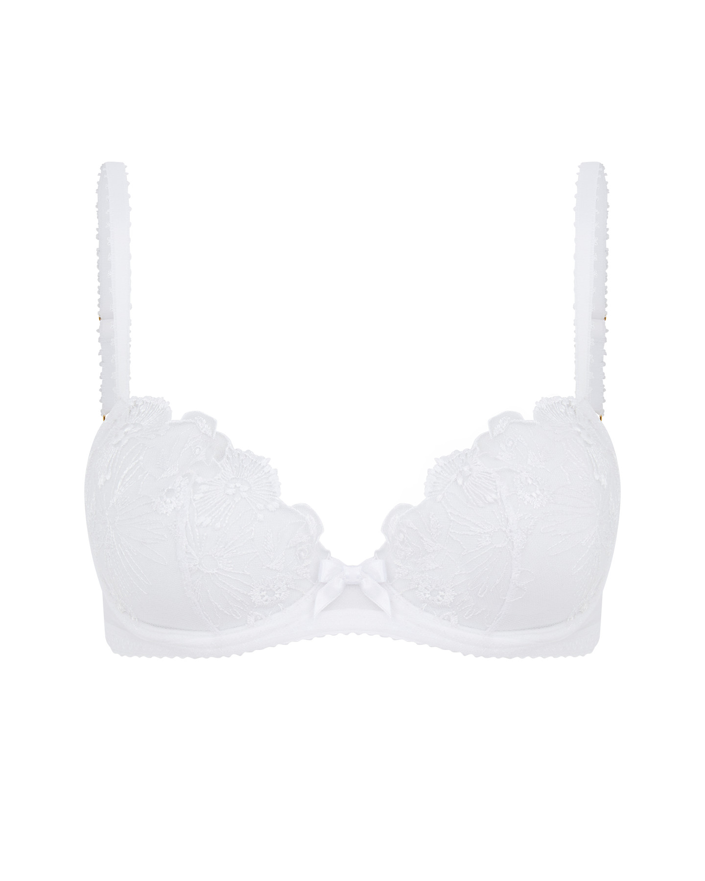 Jayce Plunge Underwired Bra in White | Agent Provocateur | Agent Provocateur (US)