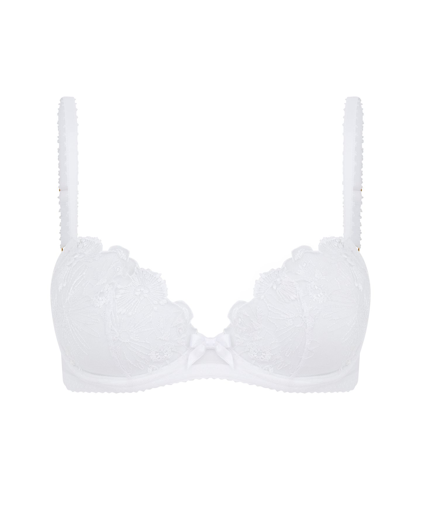 Jayce Plunge Underwired Bra in White | Agent Provocateur | Agent Provocateur (US)