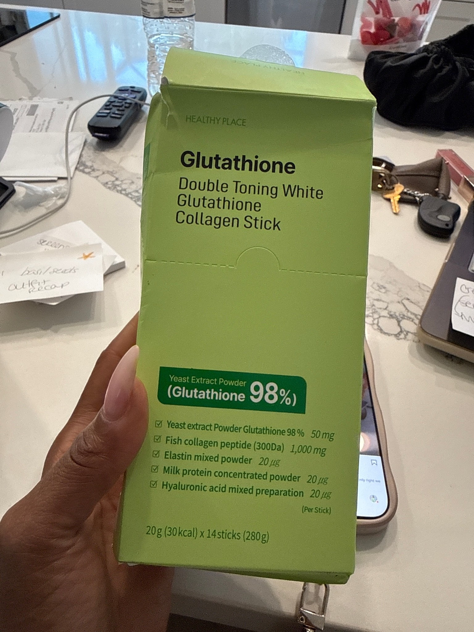 Currently trying these collagen + glutathione sticks and I’ve been loving how easy they are to add into my daily routine ✨
The perfect little wellness boost for busy days when you still want to prioritize self-care.

Probando estos collagen sticks lately y me están encantando 🍃Súper fáciles para agregar a mi daily wellness routine.

Follow me on Instagram and YouTube @kirasfashionfinds

#LTKselfcare #LTKmorningroutine #LTKfitnessgoals
