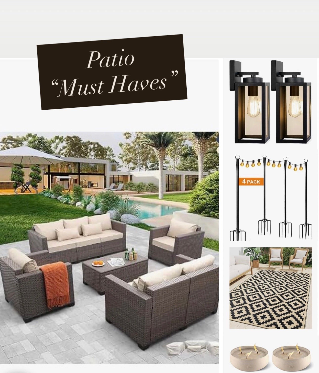 Patio decor, patio furniture, outdoor furniture, home entertaining

#LTKHome #LTKdayinmylife #LTKSeasonal