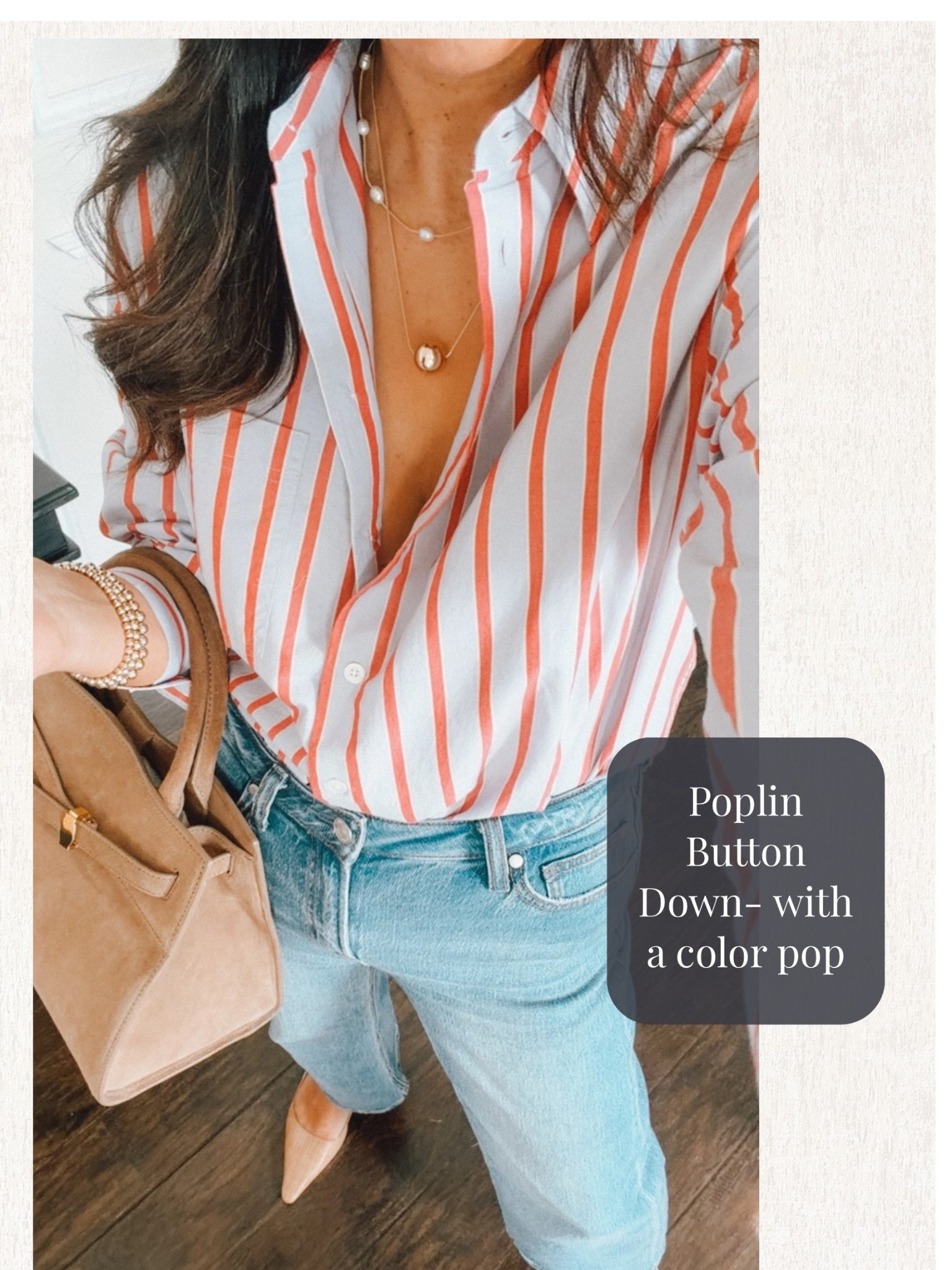 Poplin shirt best relaxed fit.. fits TTS perfect for spring☀️

#LTKootd #LTKOver40 #LTKSeasonal