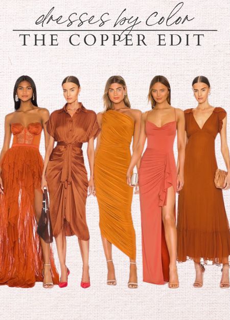 Copper dresses for weddings, special occasions, and date nights! 

#LTKstyletip #LTKFind
