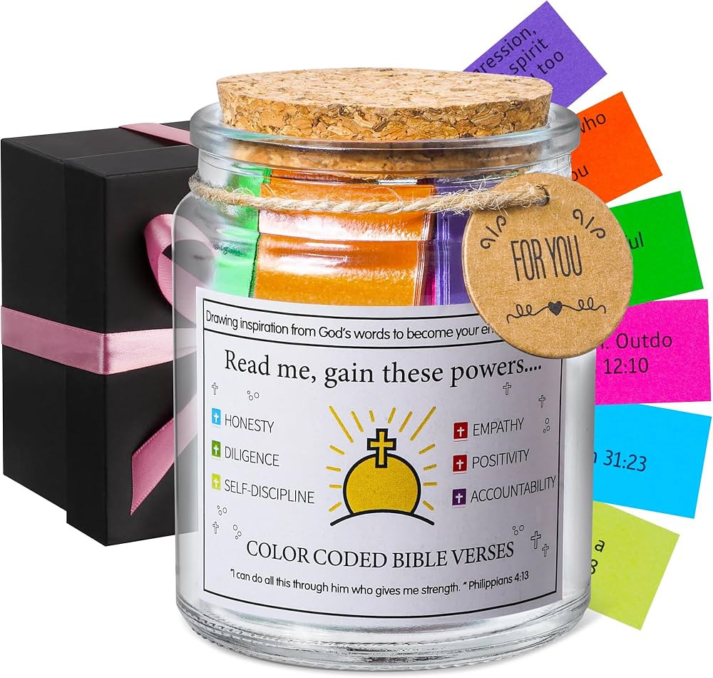Bible Verse Jar, Read Me When Bible Verses Jar for Emotions and Feelings, Christian Gifts for Wom... | Amazon (US)