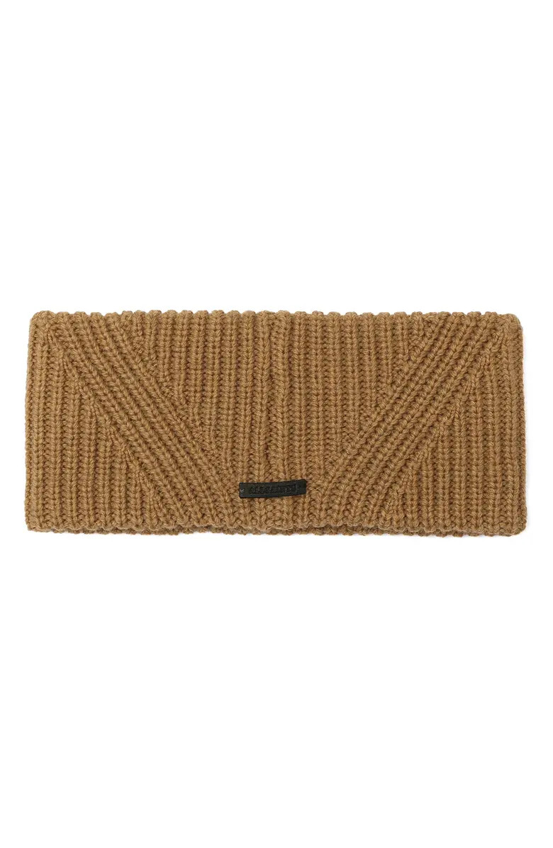 Travelling Wool Blend Rib Headband | Nordstrom