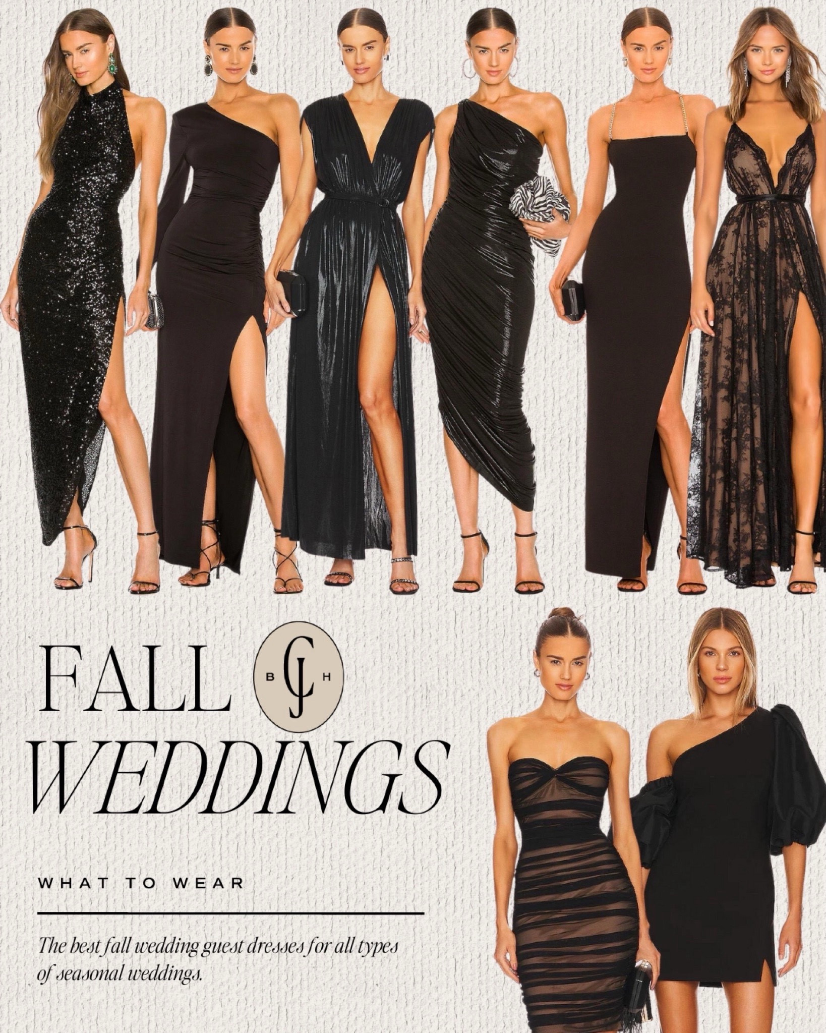 Fall winter wedding guest dresses 