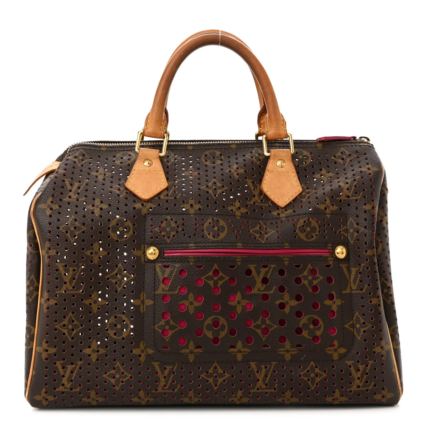 Monogram Perforated Speedy 30 Fuchsia | FASHIONPHILE (US)