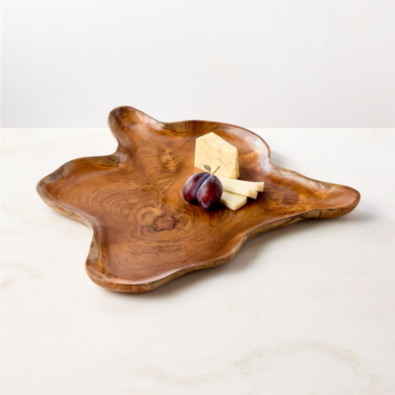 Zacari Teak Root Platter + Reviews | CB2 | CB2