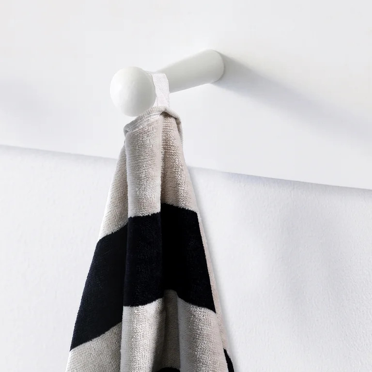 Mainstays Cabana Stripe Beach Towel, 58" x 28", Blank & Tan | Walmart (US)