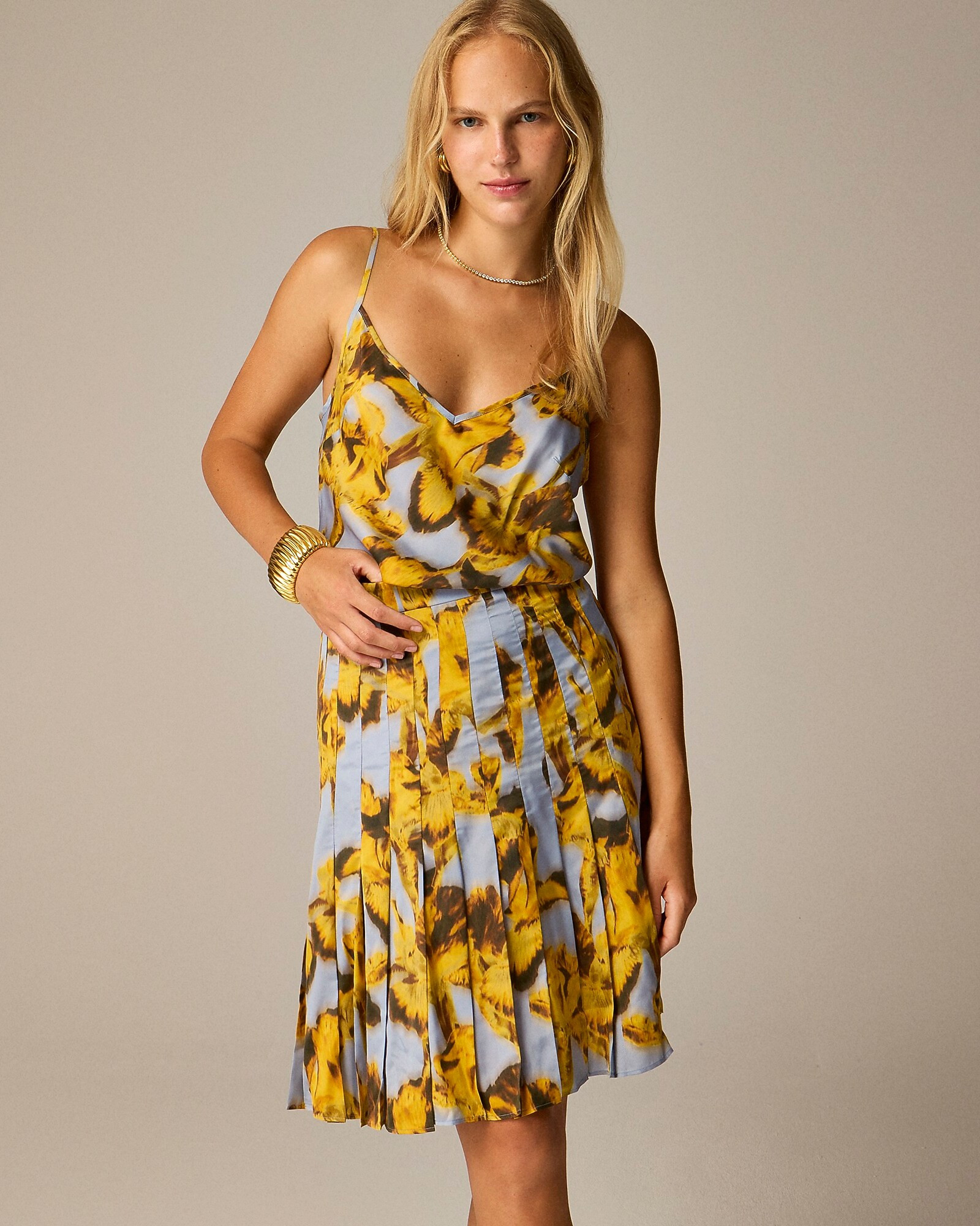 Drapey camisole in saffron floral | J. Crew US