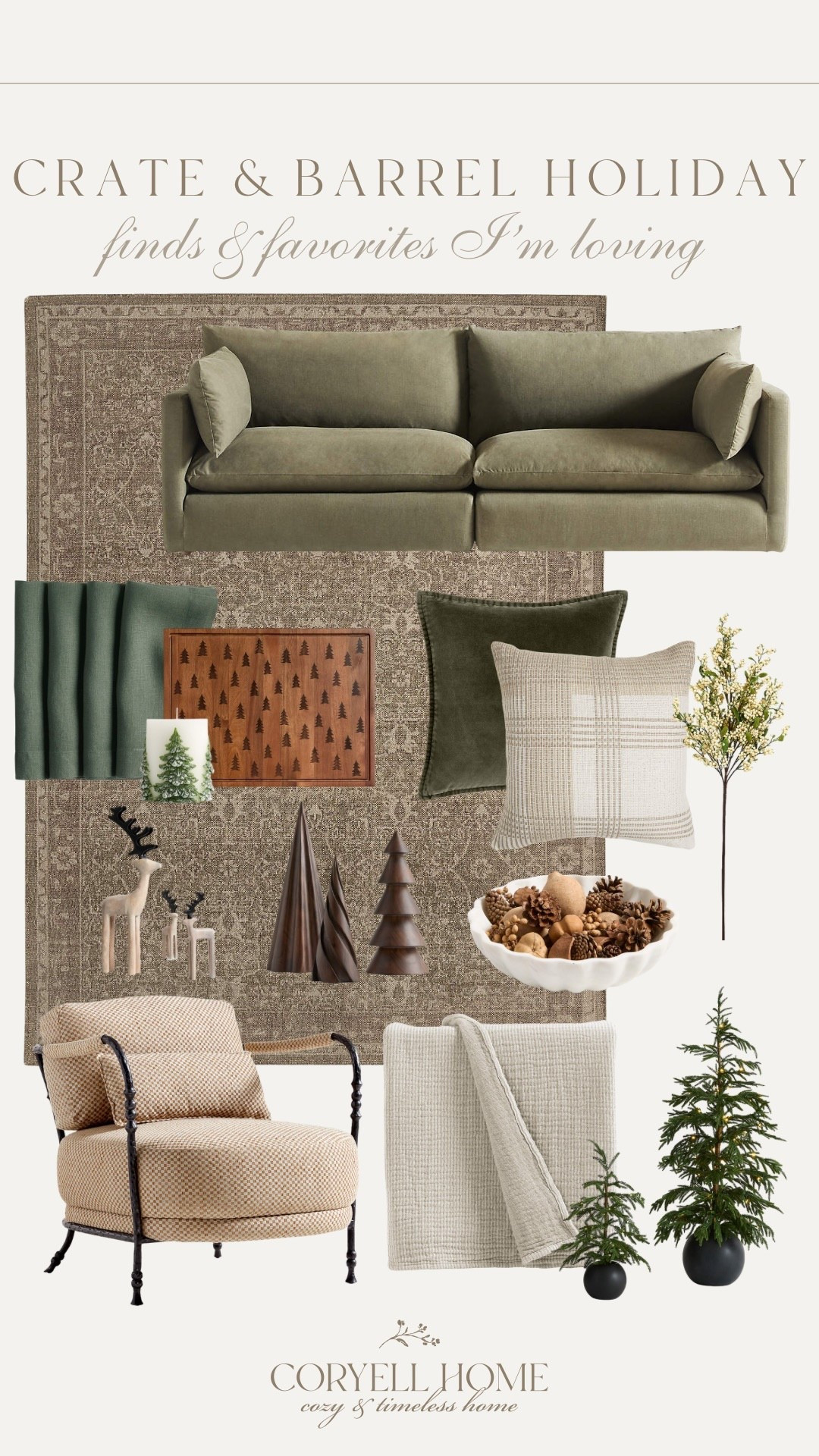 Crate & Barrel holiday finds and favorites! Gorgeous warm rich tones, soft textures, floral accents, and seasonal objects to bring a little bit of the outdoors in! 

#LTKSeasonal #LTKStyleTip #LTKHome

#LTKHoliday
