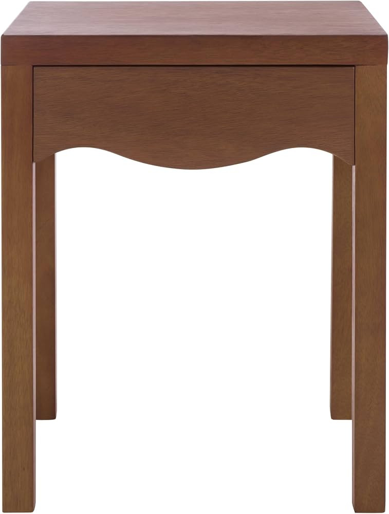 SAFAVIEH Home Collection - Kannie Dark Oak Accent Table, 1 Drawer Side Table, Scalloped Apron Det... | Amazon (US)