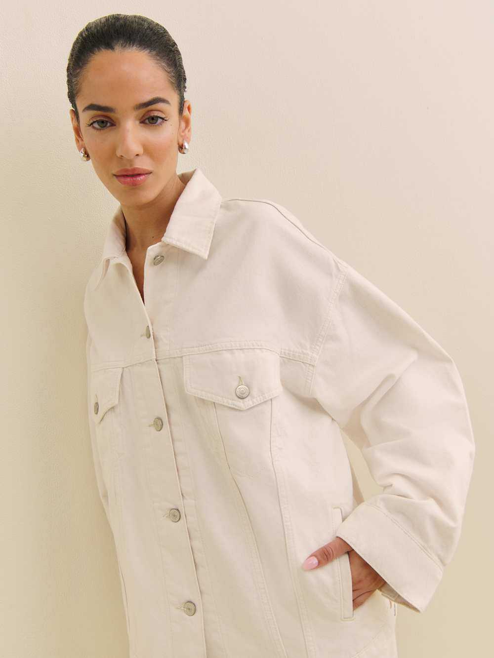 Brooks Oversized Denim Jacket | Reformation (Global)