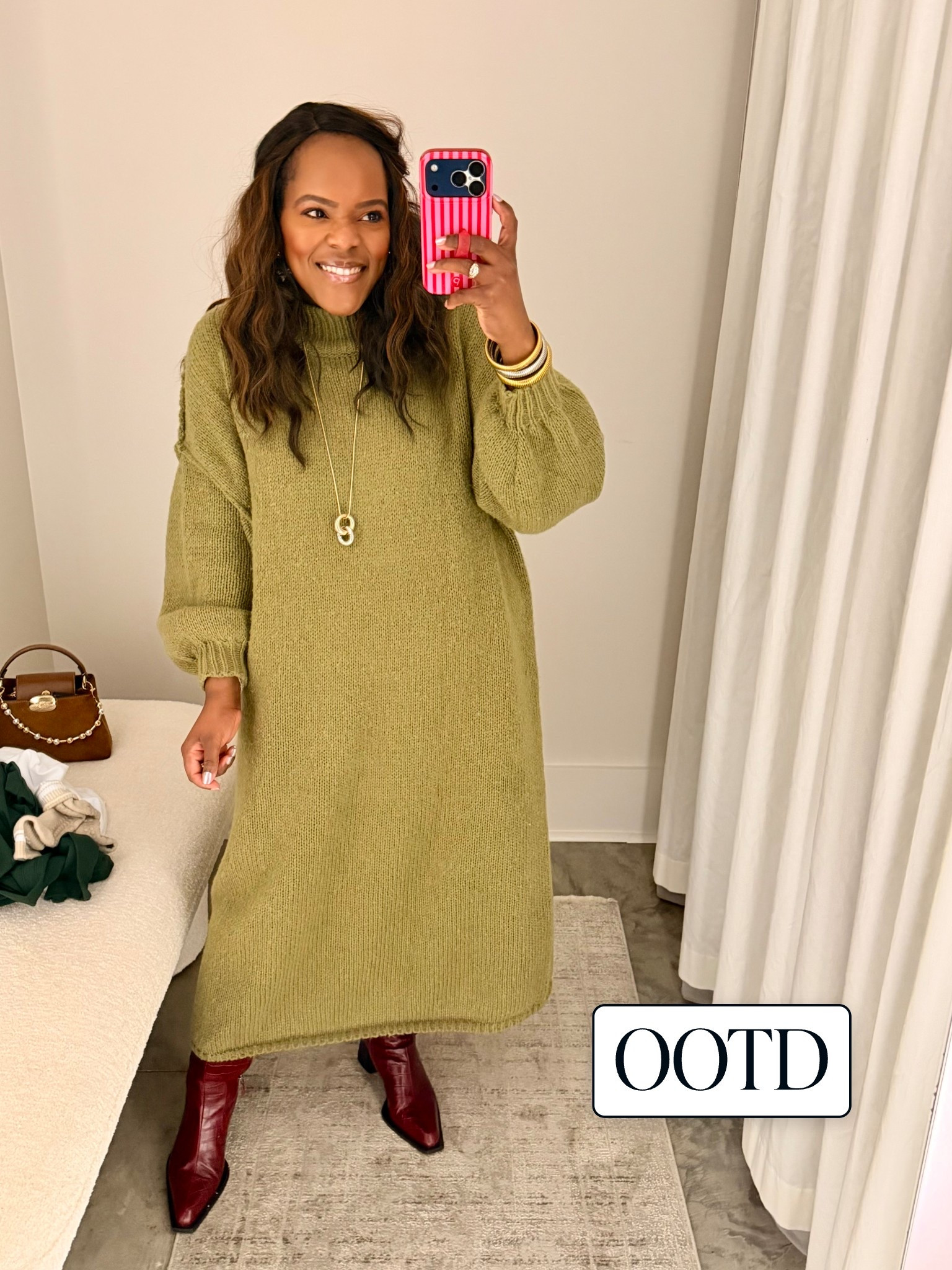 Amazon sweater dress for today’s OOTD! Wearing the size large. Makes for a great winter outfit paired with boots. 

#LTKFindsUnder50 #LTKootd #LTKgrwm