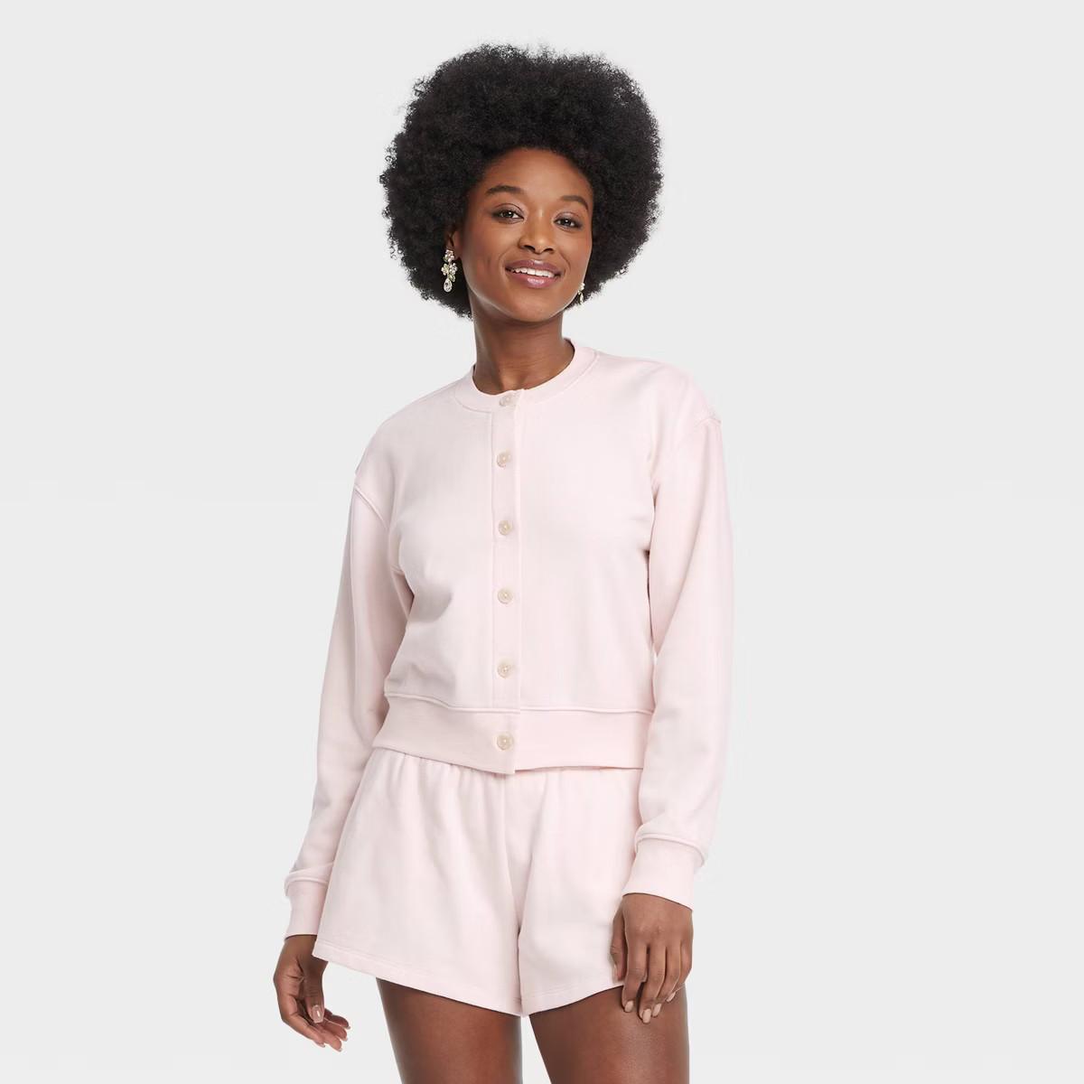 Women's Leisure Studio French Terry Cardigan - Universal Thread™ | Target
