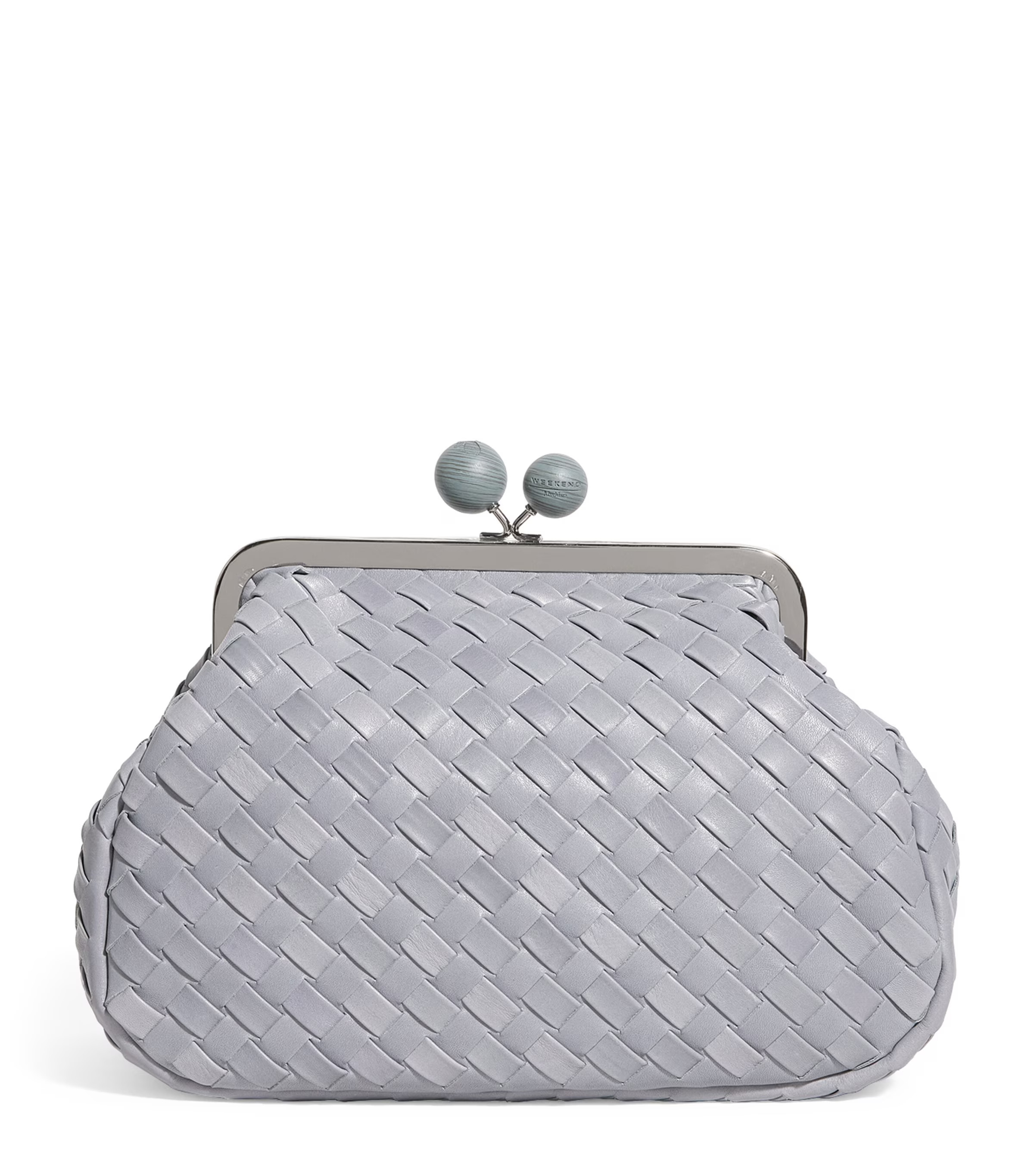 Weekend Max Mara Medium Woven Leather Pasticcino Clutch Bag | Harrods (US)