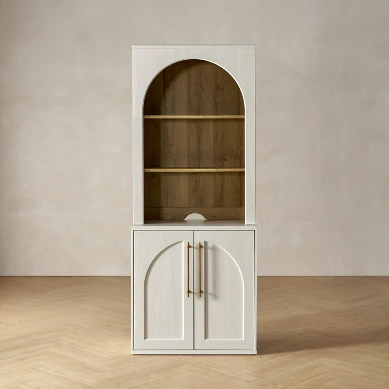 Mopio Blake Storage Cabinet with Hutch, Sideboard Buffet Cabinet with Storage, Kitchen Pantry Cab... | Walmart (US)
