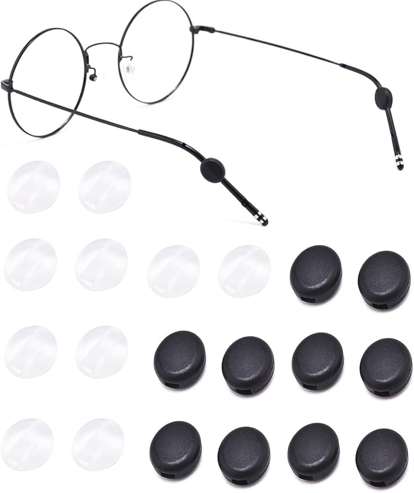 OPUGIT Silicone Eyeglasses Temple Grips Retainer, Mini Round Eyewear Retainer, Anti-Slip Glasses ... | Amazon (US)