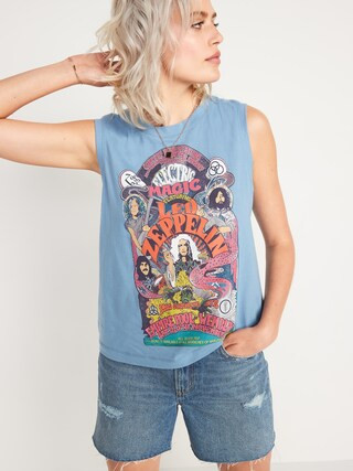 Loose Pop-Culture Graphic Sleeveless Tee for Women | Old Navy (US)