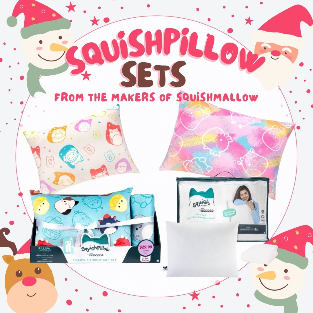 If you have a kid or tween obsessed with Squishmallows, add these to your Target cart ASAP! 🛒✨ Squishpillow sets include a matching blanket + pillow, and you can grab the Squishmallow pillow insert too. Such an easy holiday gift!


#LTKKids #LTKHoliday #LTKGiftGuide