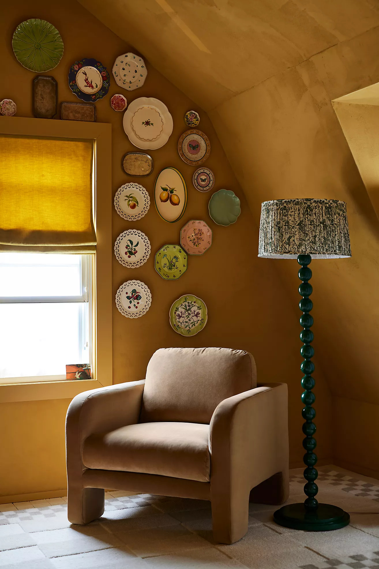 Velvet Lawson Chair | Anthropologie (US)