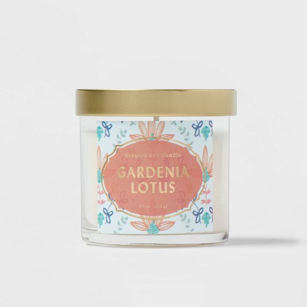 Lidded Glass Jar Candle Gardenia Lotus - Opalhouse™ | Target