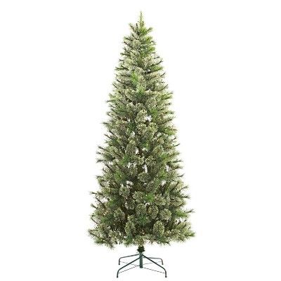 7.5ft Pre-lit Artificial Christmas Tree Slim Virginia Pine Clear Lights - Wondershop™ | Target