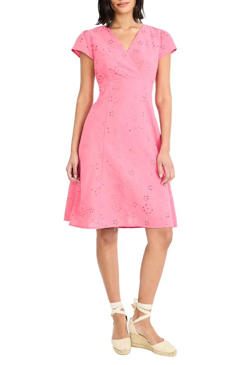 Cap Sleeve Eyelet Minidress (Women) | Nordstromrack | Nordstrom Rack
