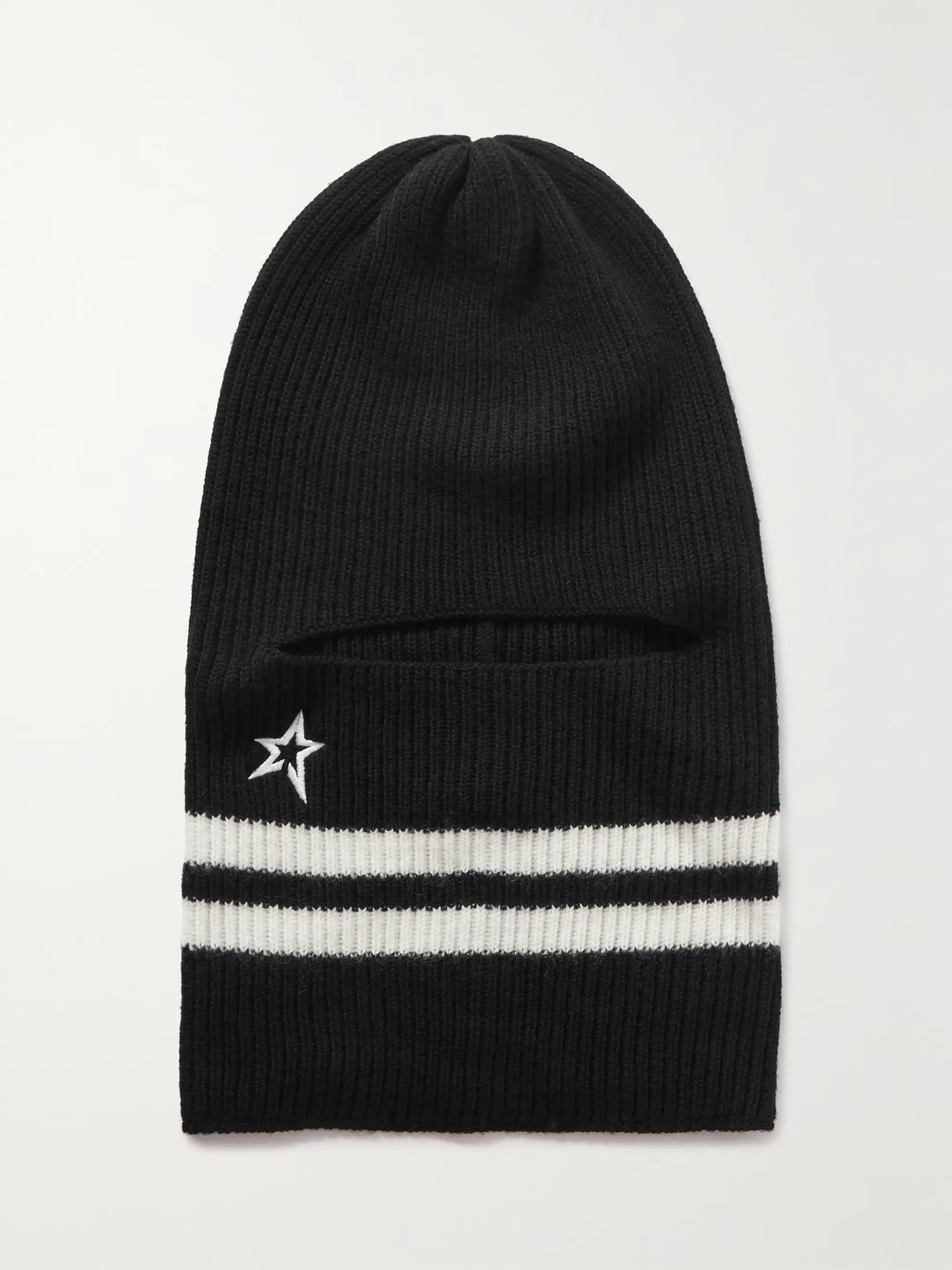Embroidered striped merino wool-jacquard balaclava | NET-A-PORTER (US)