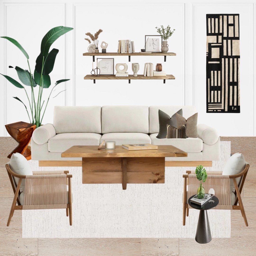 Spring Refresh but keeping it earthy and organic!

Living Room Moodboard! - under $5k

#living room #earthy #organic #wayfair # cb2 #budget friendly