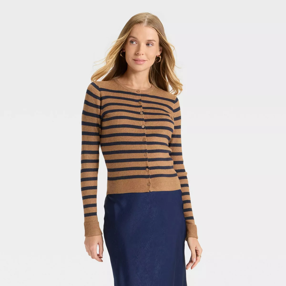Women's Ribbed Cuff Cardigan - A New Day™ | Target