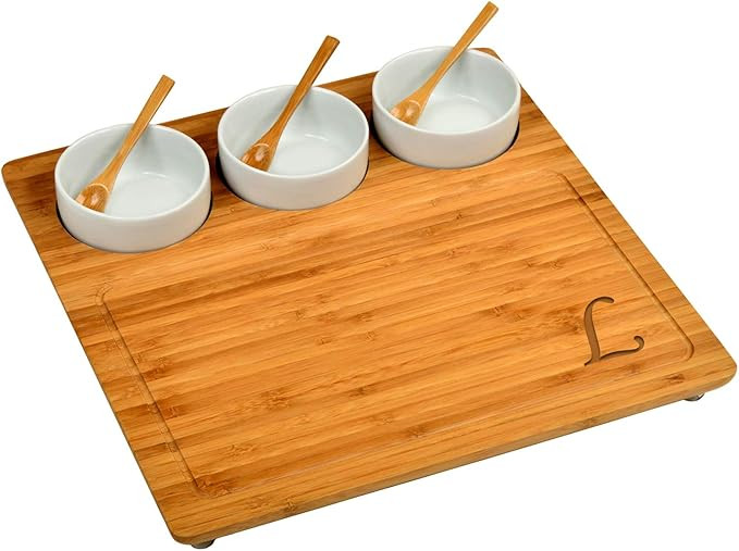 Picnic at Ascot Original Personalized Monogrammed Engraved Bamboo Cutting Board for Cheese & Char... | Amazon (US)