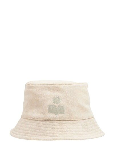 Isabel Marant - Haley cotton bucket hat - Ecru | Luisaviaroma | Luisaviaroma