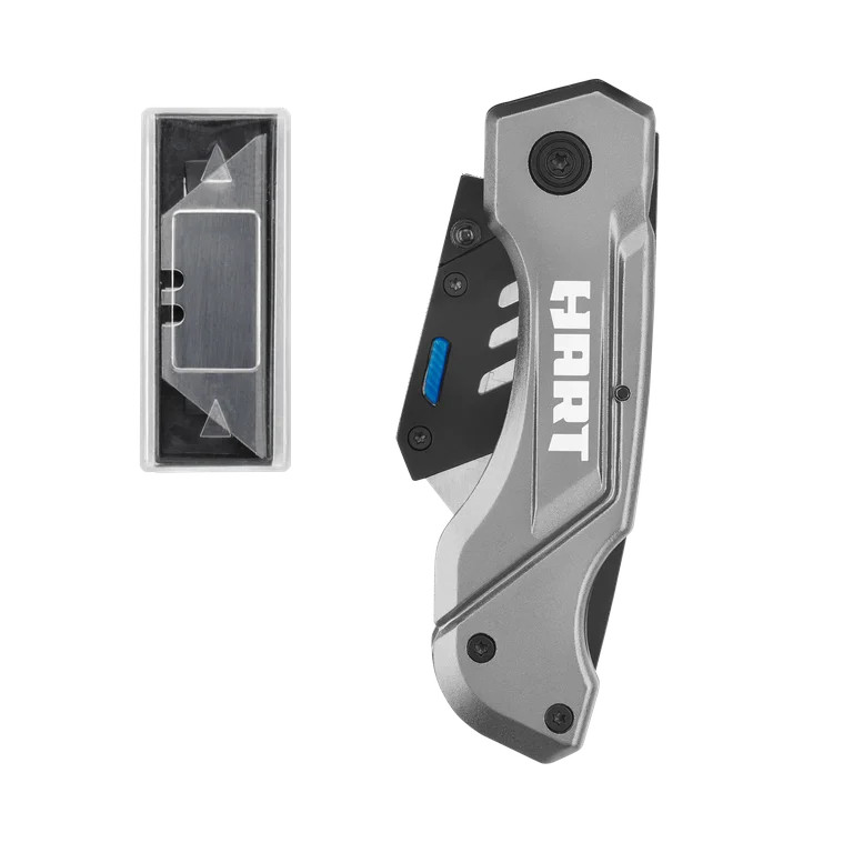 HART Folding Lock-Back Utility Knife with 10 Blades - Walmart.com | Walmart (US)