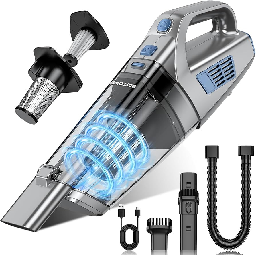 BQYPOWER Handheld Vacuum Cordless, 16000PA Strong Suction Hand Held Vacuum Dust Busters Cordless ... | Amazon (US)