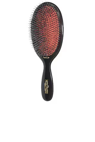 Mason Pearson Popular Mixture Bristle & Nylon Mix Hair Brush in Dark Ruby from Revolve.com | Revolve Clothing (Global)