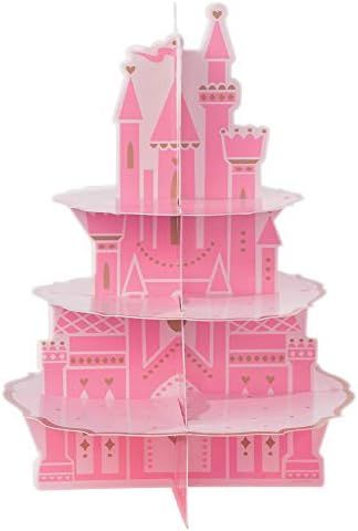 amscan 372357 Disney Princess Pink Castle Party Decoration Treat Stand, 17.5" x 12.75", 1 piece, ... | Amazon (US)