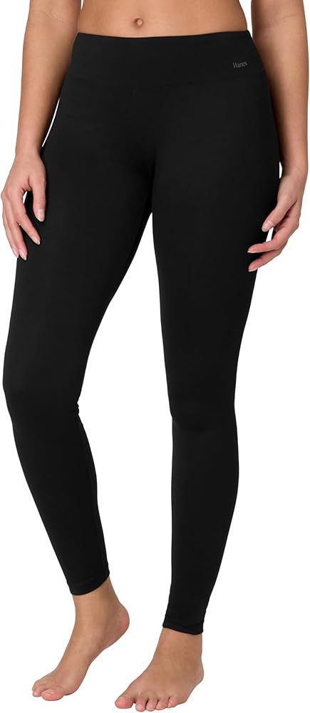 Hanes Womens Base Layer Leggings, Warm Leggings for Women, Moisture-Wicking, Odor Protection | Amazon (US)