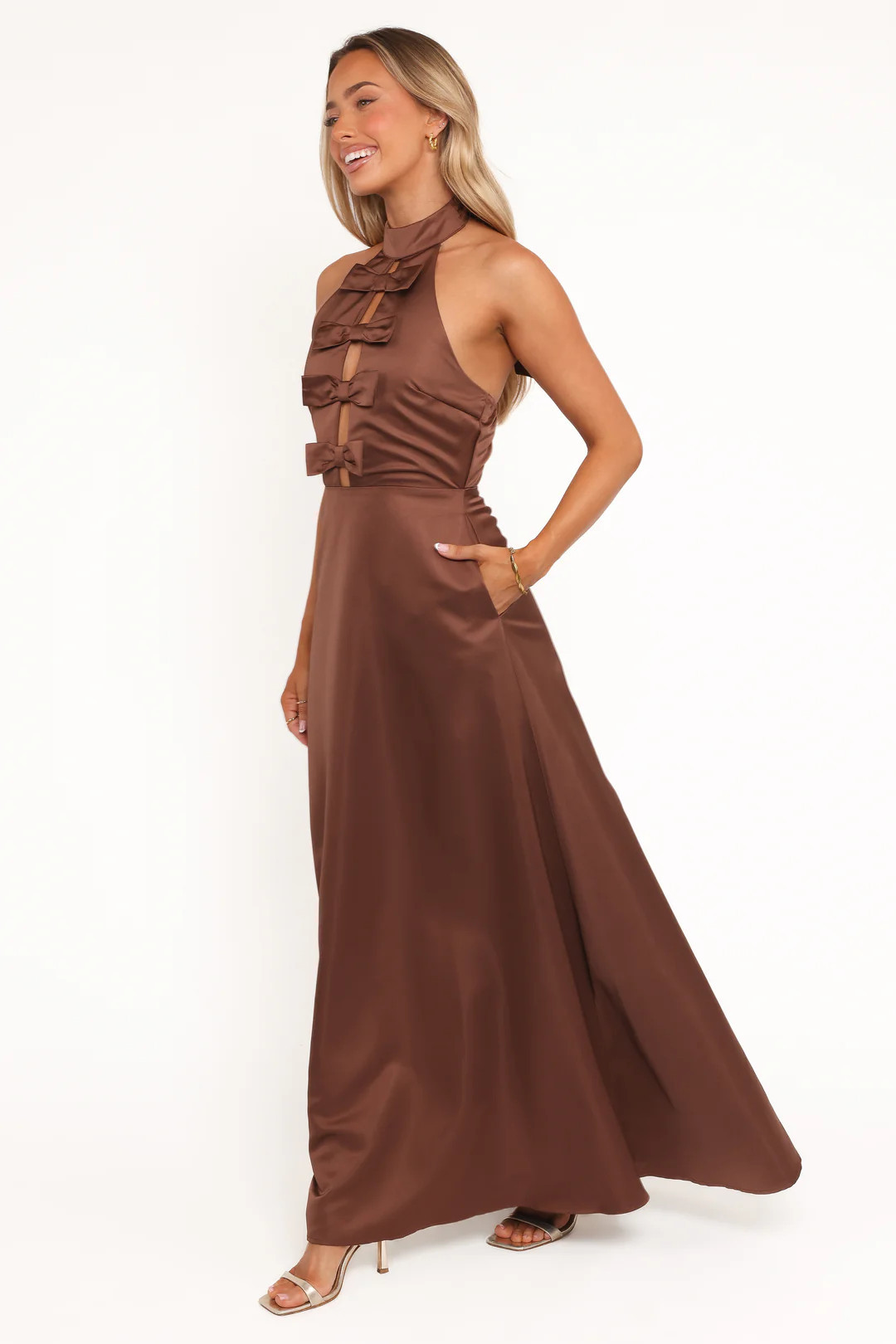 Norva Maxi Dress - Brown | Petal & Pup (US)