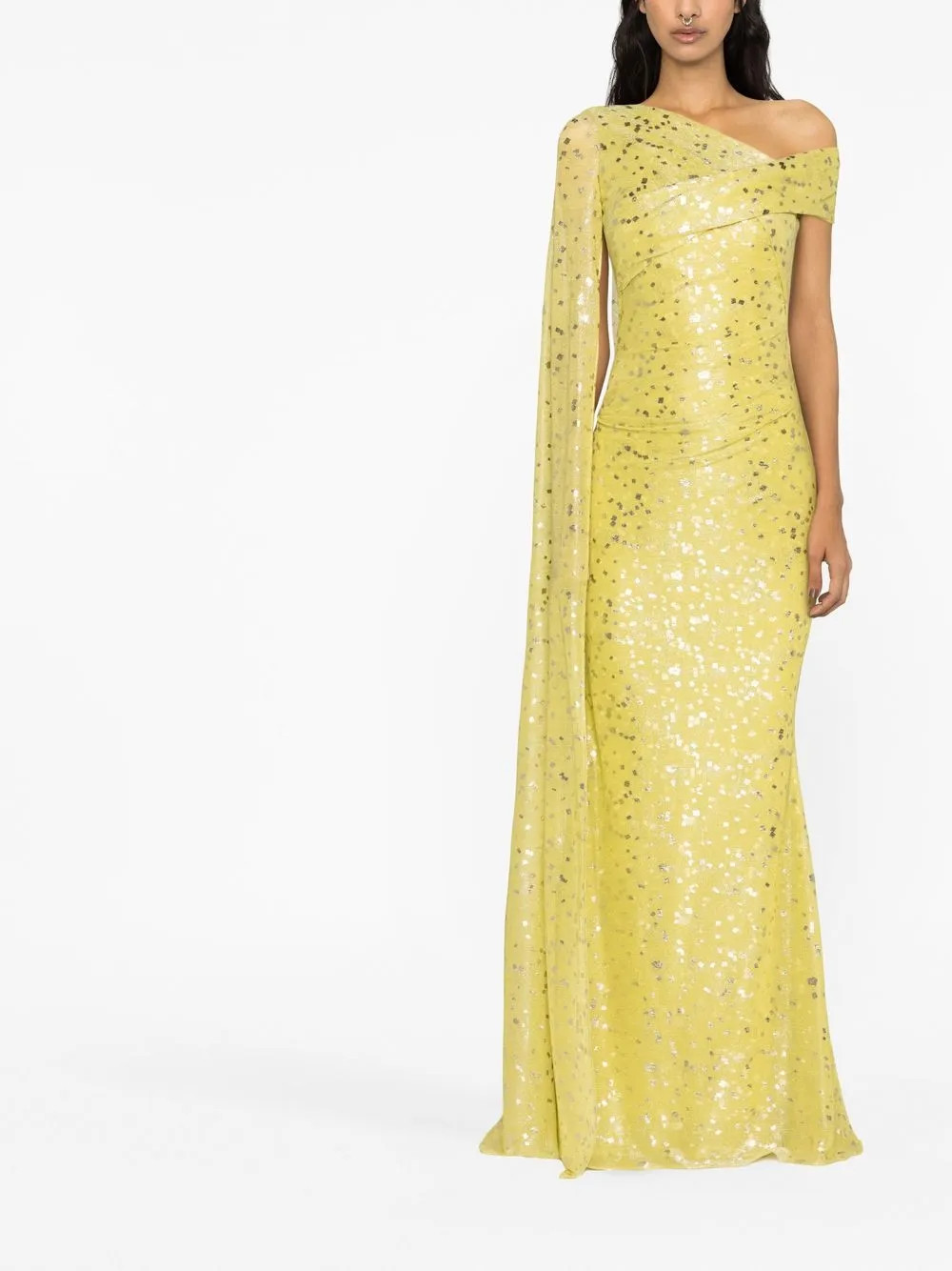 Talbot Runhof Vestido De Festa Ombro Único - Farfetch | Farfetch Global