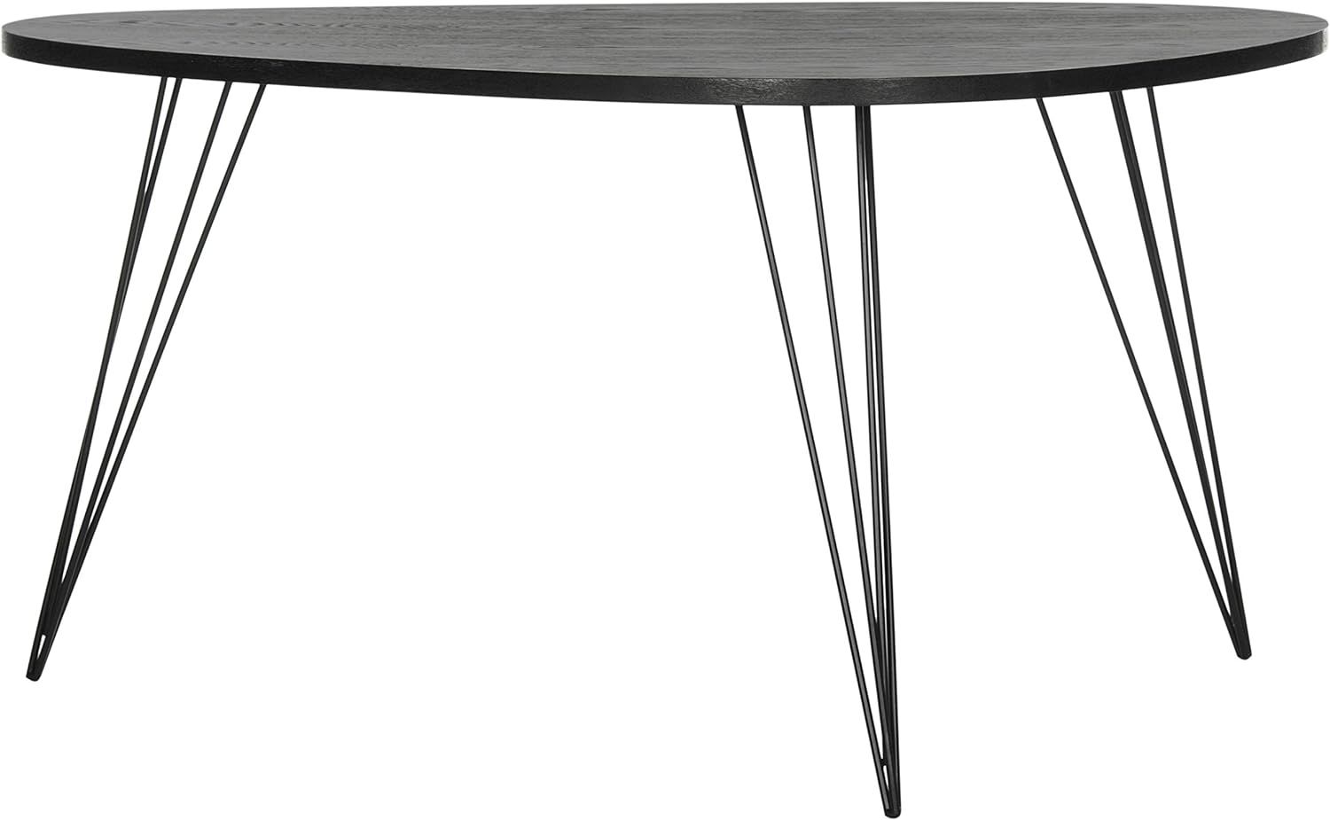 Safavieh Home Collection Rocco Retro Mid Century Black Wood Coffee Table | Amazon (US)